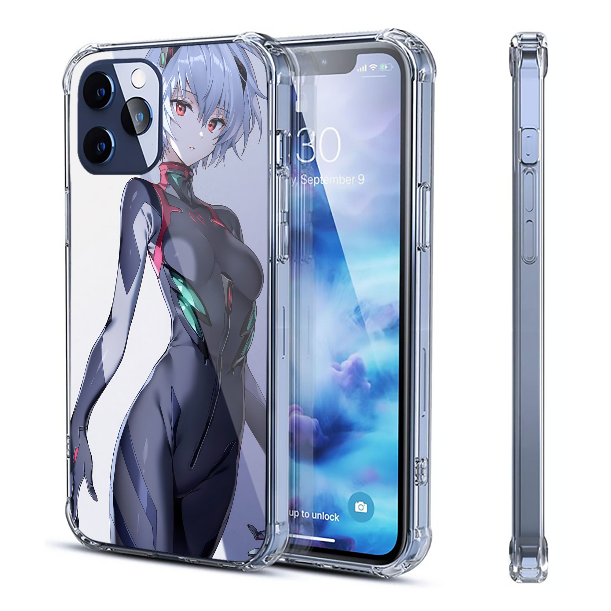 （画像用） EVA 新世紀エヴァンゲリオン 【iPhone 12シリーズ対応】透明スマホケース（クリアソフトケース）